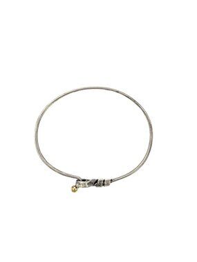 Tiffany & Co Love Knot Hook Eye 18k Yellow Gold Silver Bracelet